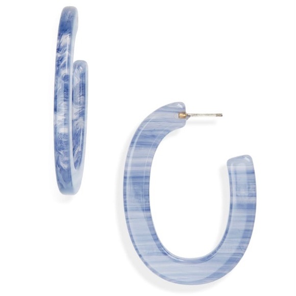 Madewell Resin Oval Hoop Earrings - Picture 6 of 6